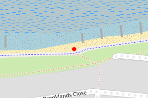 Map showing Hampton Bay
