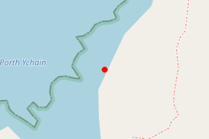 Map showing Penrallt Gulley