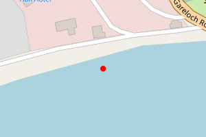 Map showing Gareloch S of Rhu Spit