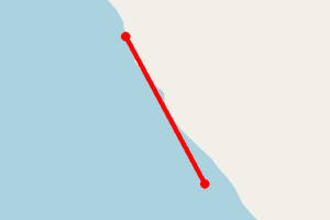 Map showing Garnock Estuary East Side