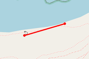 Map showing Cwmistir Cove North