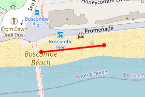 Map showing Boscombe