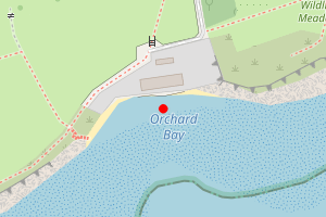 Map showing Orchard Bay