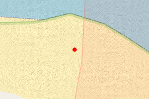 Map showing Magilligan Point