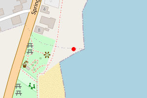 Map showing Ballywalter Beach