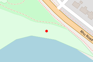 Map showing Helensburgh Beach, West Bay