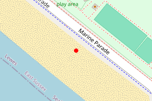 Map showing Seaford Bay