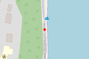 Map showing Whiteabbey Beach