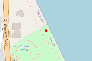 Map showing Larne Shorefront