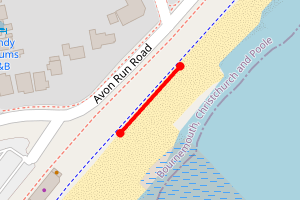 Map showing Avon Beach: Big Beach Clean-up
