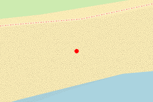 Map showing Hayling West Beach