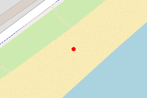 Map showing Broughty Ferry Award Beach