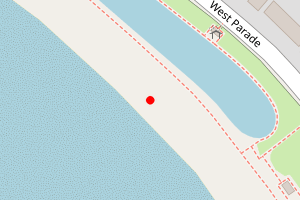 Map showing Llandudno West Shore