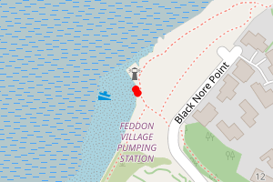 Map showing Black Nore