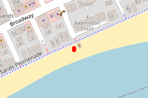 Map showing Jaywick (Golf Green Road)