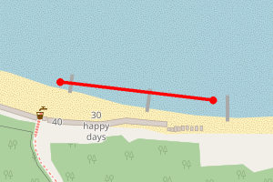 Map showing Wells Beach