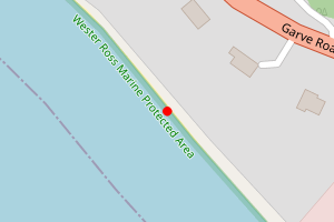 Map showing Ullapool North East Shore Beach
