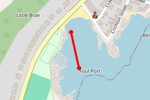 Map showing Foul Port