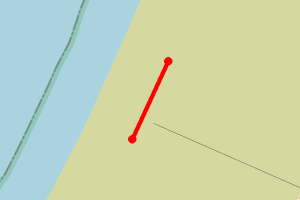 Map showing Porth y Nant