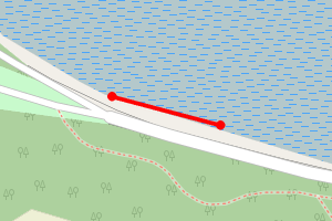 Map showing East Shore wood