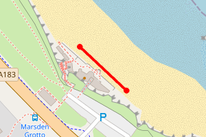 Map showing Marsden Bay