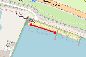 Map showing Brighton Marina