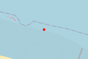 Map showing Cromer