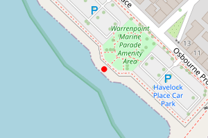 Map showing Warrenpoint