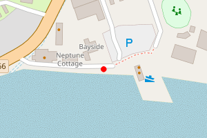Map showing Pendine Sands