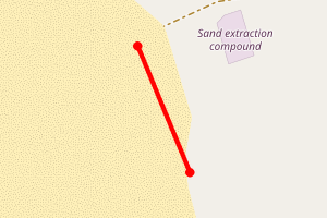 Map showing St Annes - North Beach