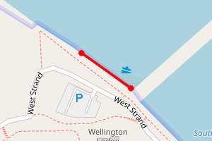 Map showing Whitehaven Harbour