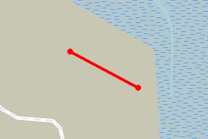 Map showing Stamshaw Foreshore