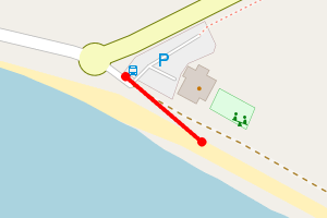 Map showing Ettrick Bay, Bute