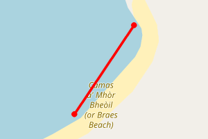 Map showing Camas a' Mhor Bheoil - Isle of Skye