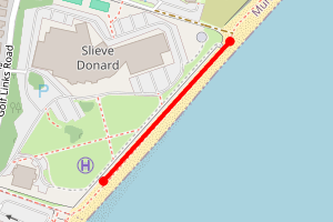 Map showing Newcastle - Murlough Beach