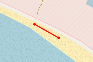 Map showing Barry Sands West