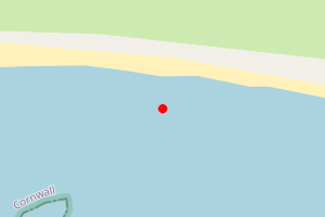 Map showing Marazion West Beach