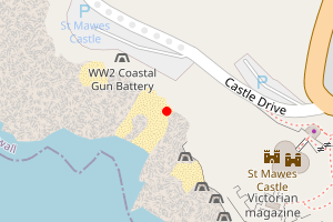 Map showing St. Mawes Castle