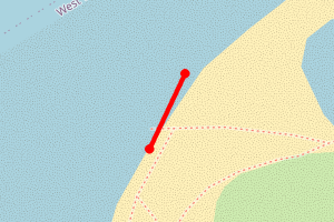 Map showing East Head B