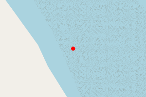 Map showing Tunstall beach