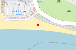 Map showing Stokes Bay