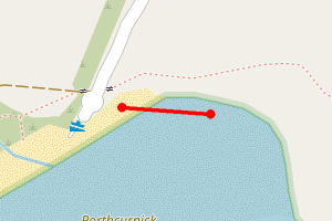 Map showing Porthcurnick