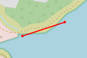 Map showing Kinloch Beach