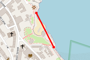 Map showing The Blue Pool, Portrush