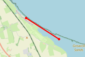 Map showing Goswick Links