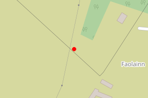 Map showing Corran Sands