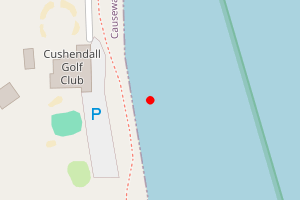 Map showing Cushendall
