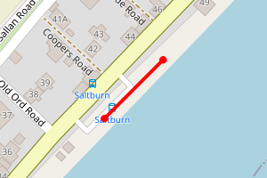 Map showing Saltburn