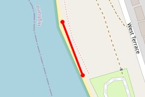 Map showing Ullapool West Terrace