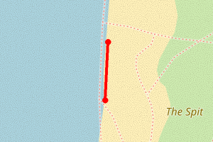 Map showing East Head A
